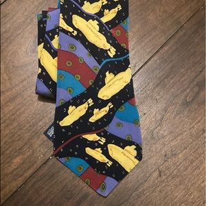 Vintage 1991 Apple Corp Beattles Yellow Submarine Neck Tie 100% Silk